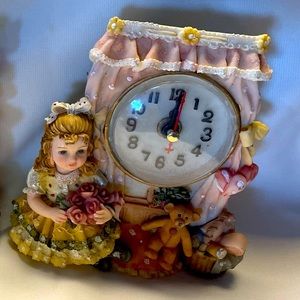 Victorian Stone Clock - Girl